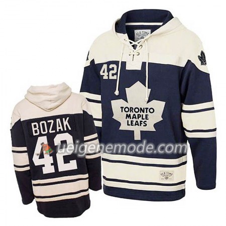 Herren Eishockey Toronto Maple Leafs Tyler Bozak 42 Blau Sawyer Hooded Sweatshirt